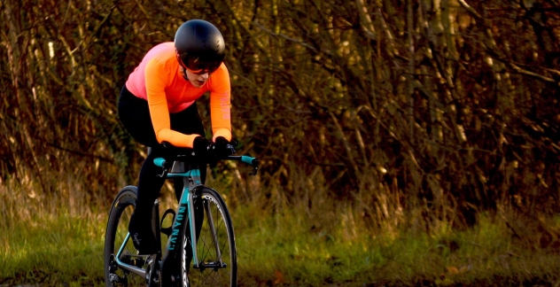 Clare Ludlow of Ardee Cycling Club in action (photo courtesy of Caroline Kerley)