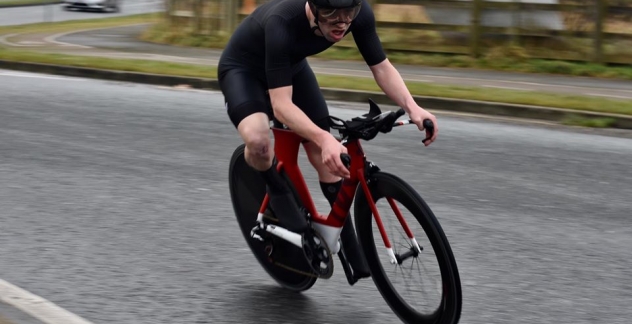 Ronan Grimes at the turn around point