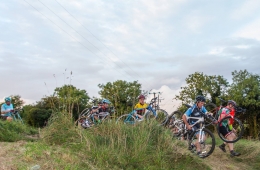 Ride in action on the new course